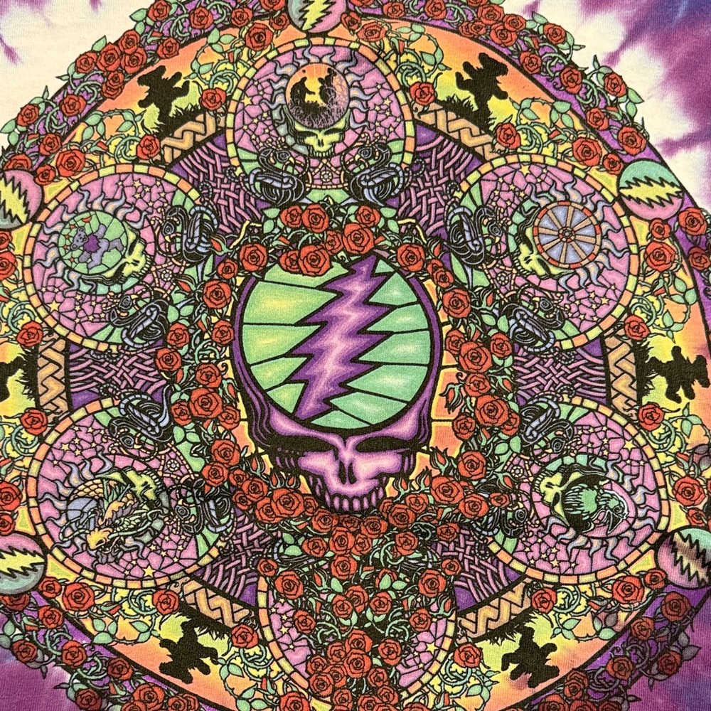 Liquid Blue Tie-Dye Long Sleeve Shirt XXL ”old stock” Celtic Jam shirt - Picture 2 of 9